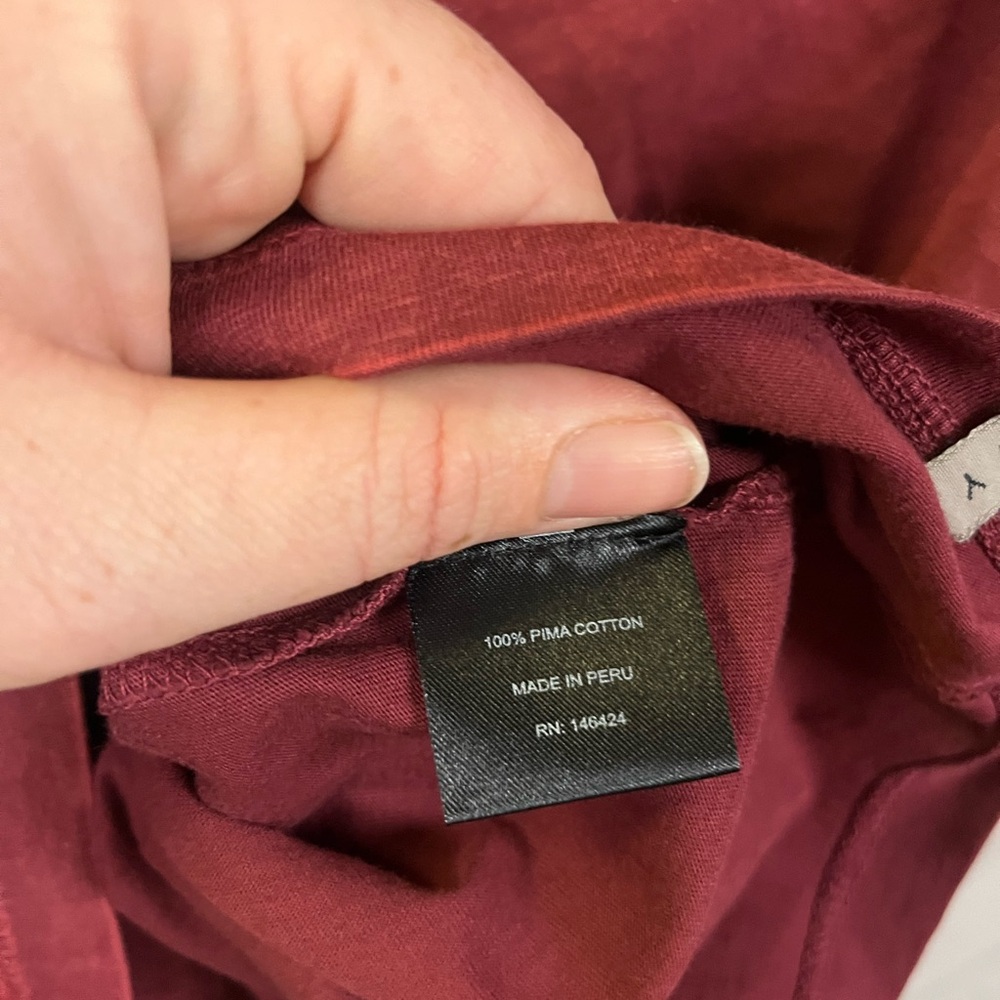 Dime City Men’s 100% Pima Cotton Red Short Sleeve T-Shirt-‎ Size XXL - Picture 6 of 6